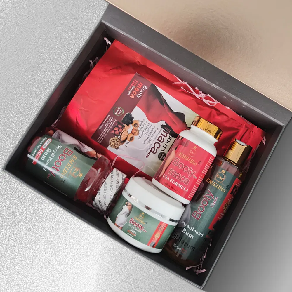 Butt Enlargement Set Private Label Gift Box Packaging Women Butt Lift Bbl Capsule Gummy Powder Oil Cream Enhancement Butt