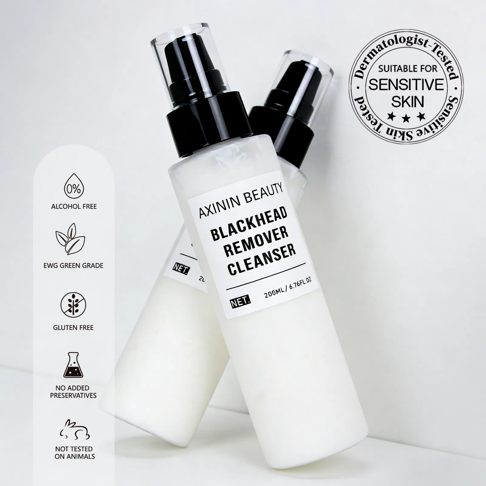 Beauty Cosmetics Skin Care Requlates Sebum Production Blackhead Remover Cleanser