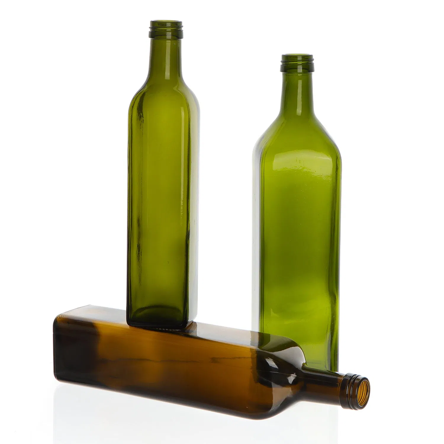 Cheap Price 250ml 500ml 750ml 1L Clear Square Olive Oil Glass Bottle