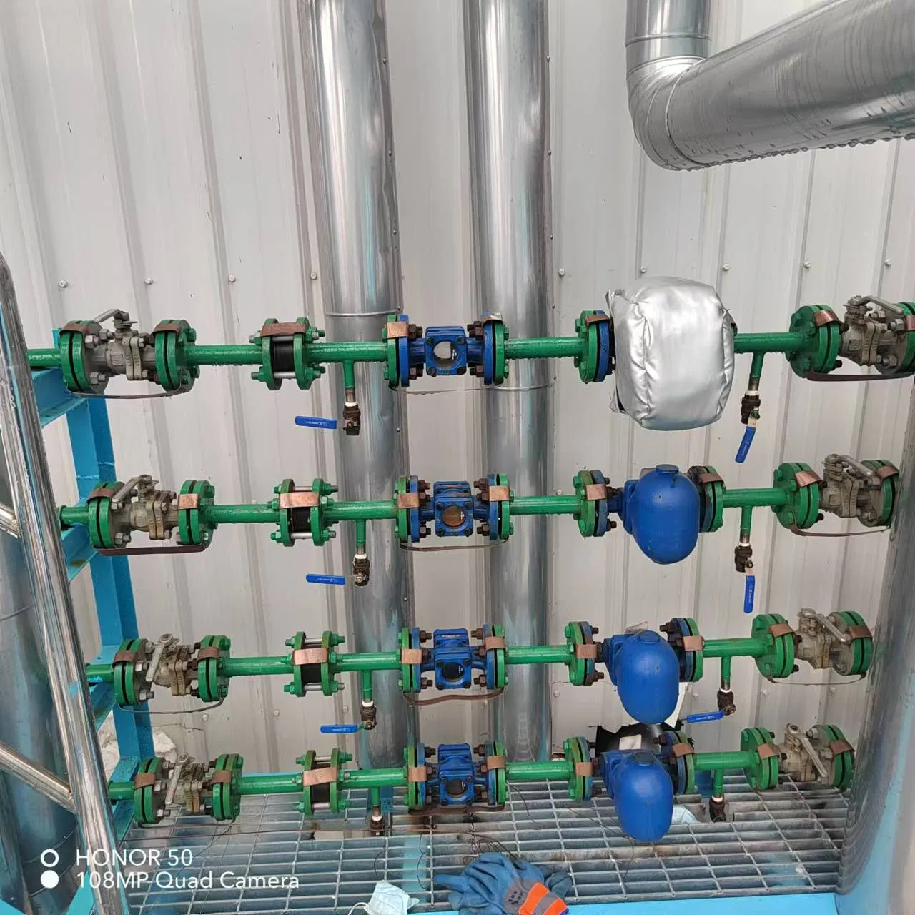 Pipe Equipment Silicone Coating Fabric Stripping Thermal Insulation Cover