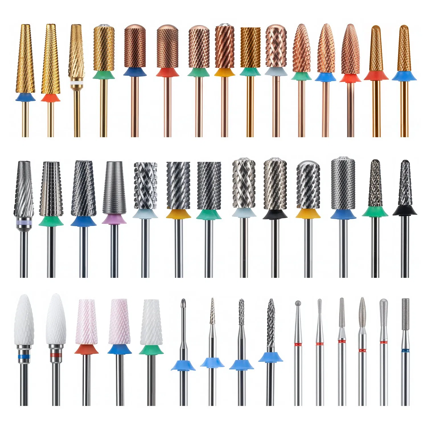 Manufacturer Russian Bits Tungsten Carbide Diamond Under Nail Clean Nail Drill Bit for Nail Art