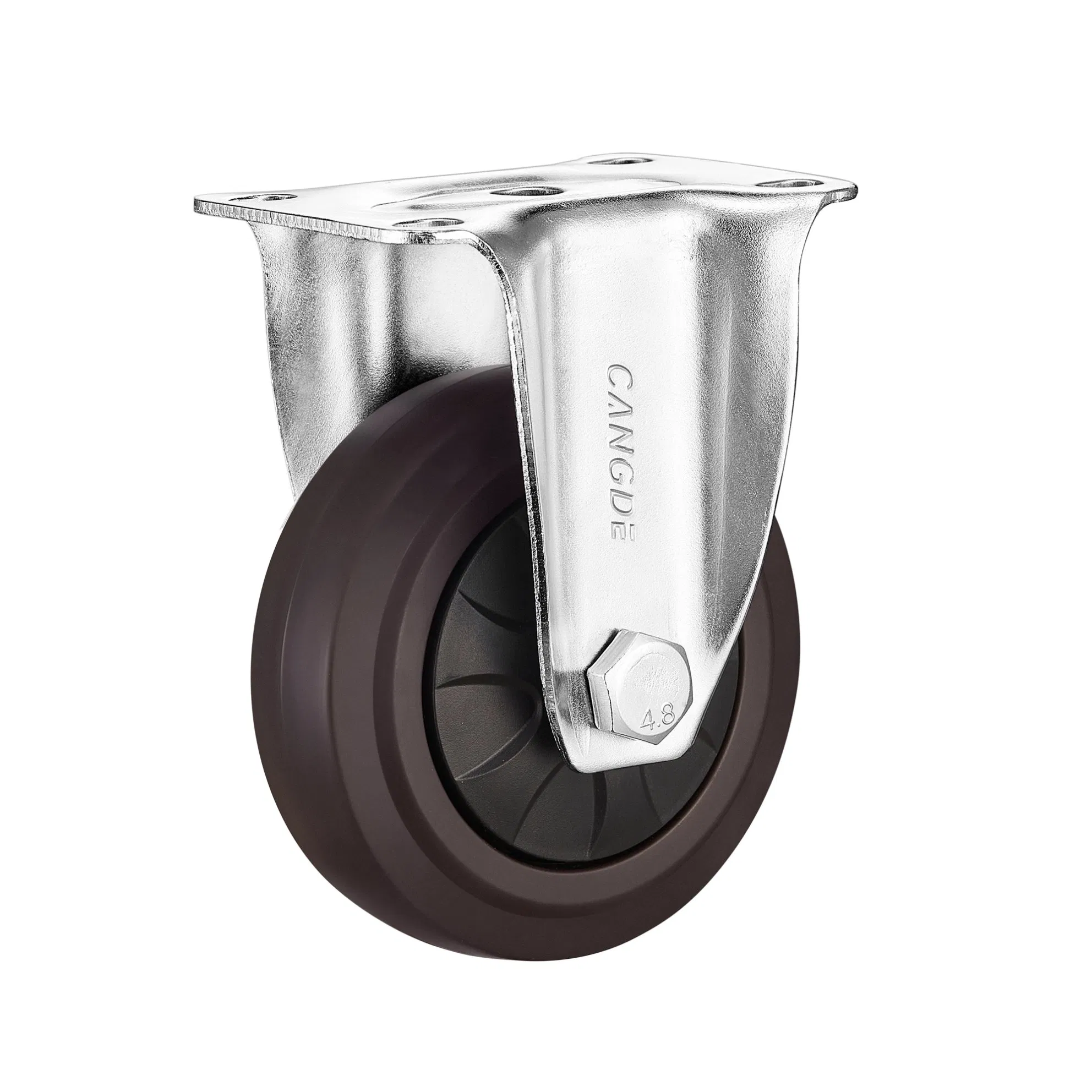 2.5/3/4/5 Inch Medium Duty Caster - Brown TPR Wheel, Super Quiet, High Elasticity, All Functions