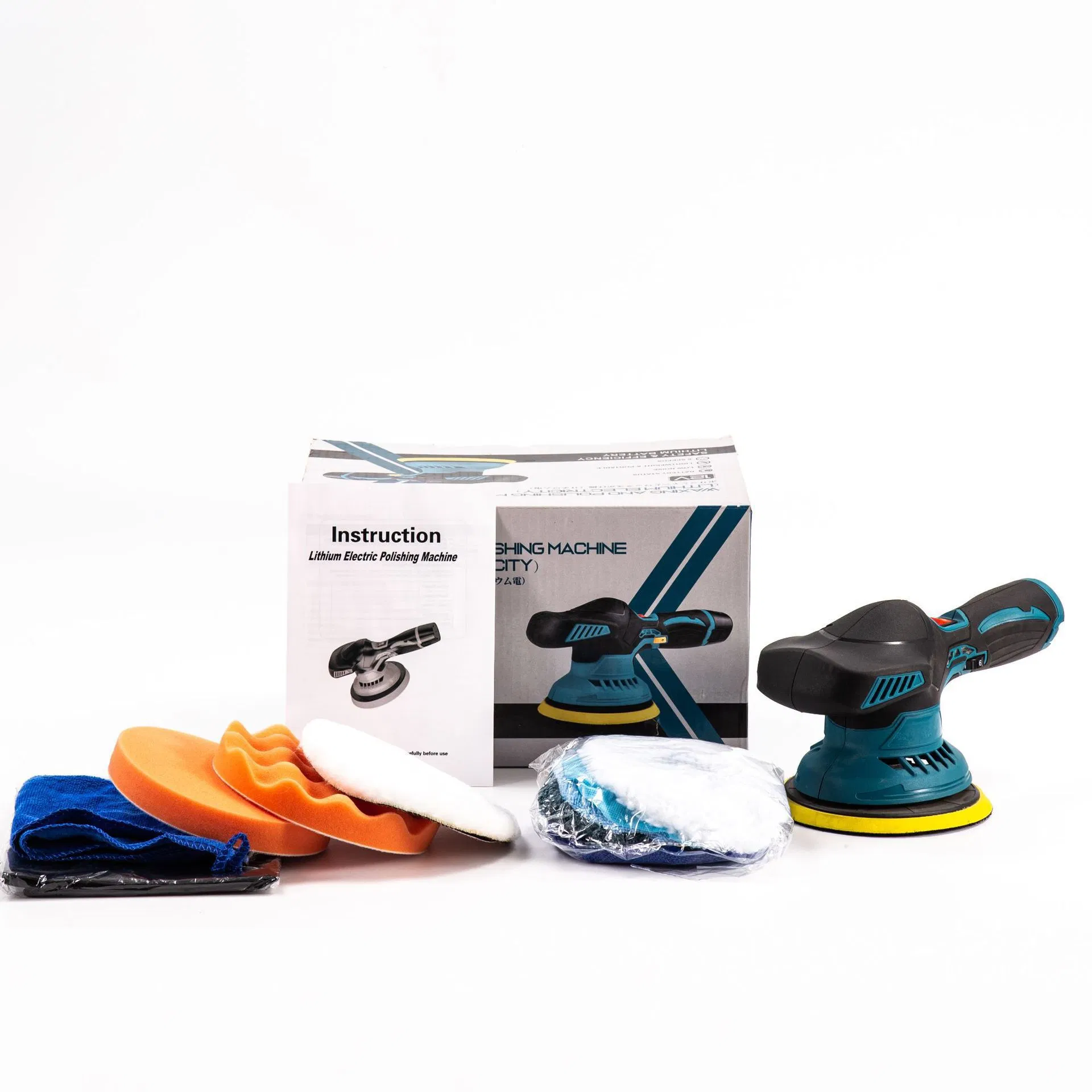 21V Cordless Car Polisher - Wireless Handheld Li-ion Car Detailing Waxing Machine