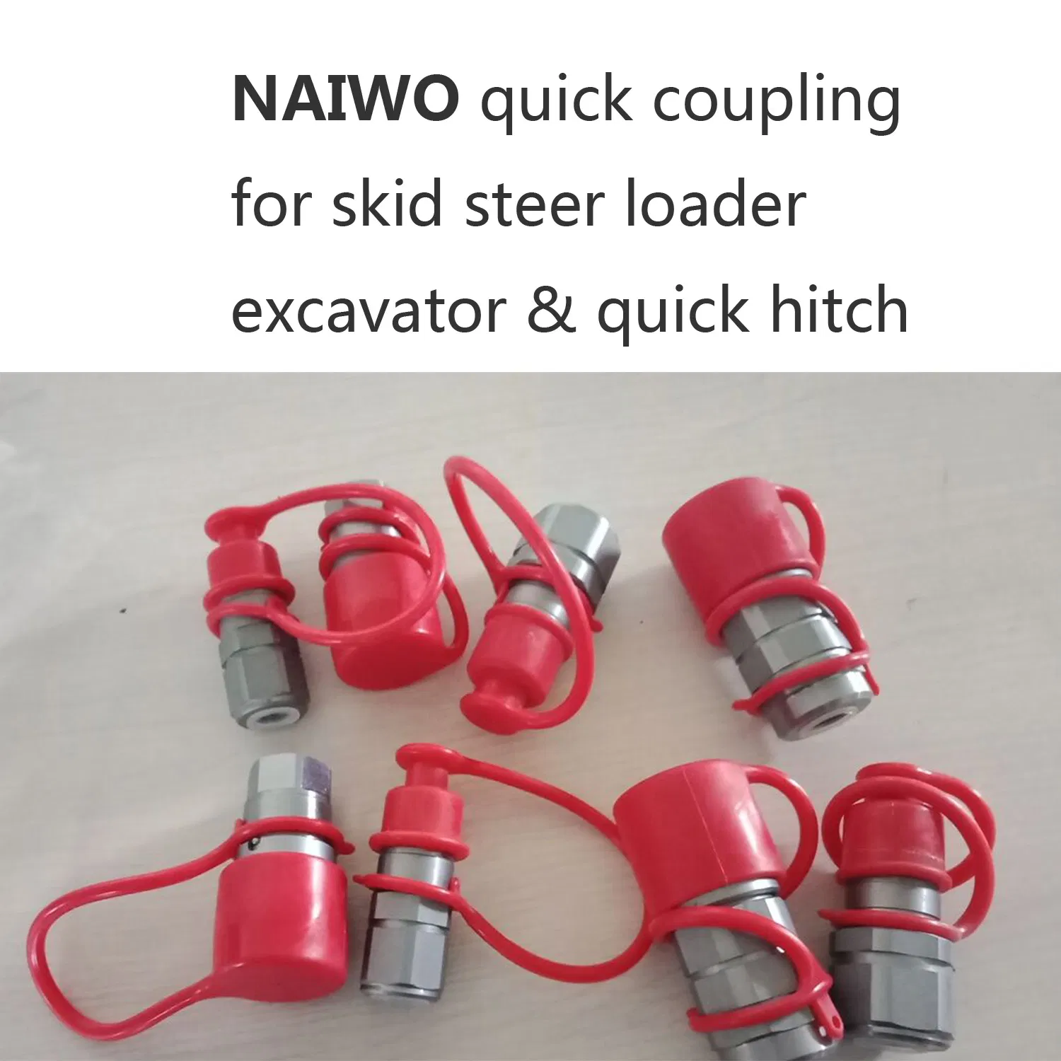 Naiwo Quick Connector 1/2 Bsp Quick Release Coupling Steel Flat Face Quick Coupler Plug Set