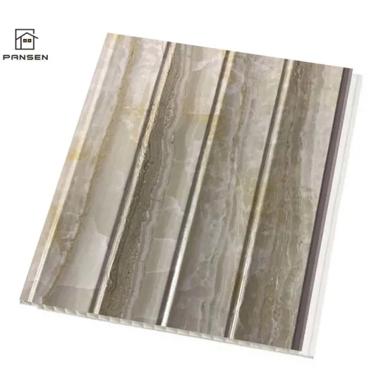 PVC Wave Panel Plastic Suspended PVC Ceiling Board Cielo Raso En PVC