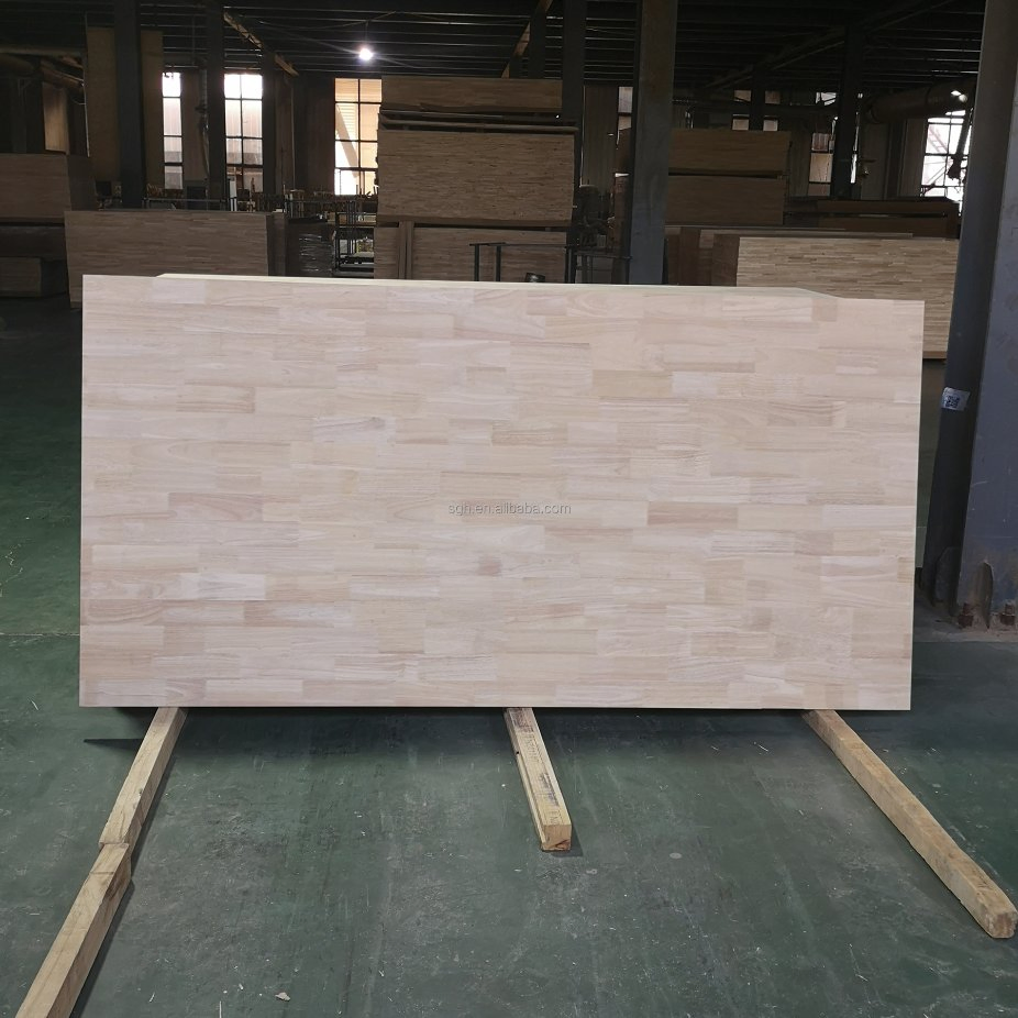 1220*2440mm Rubberwood Finger Joint Board Lumber for Korea Market