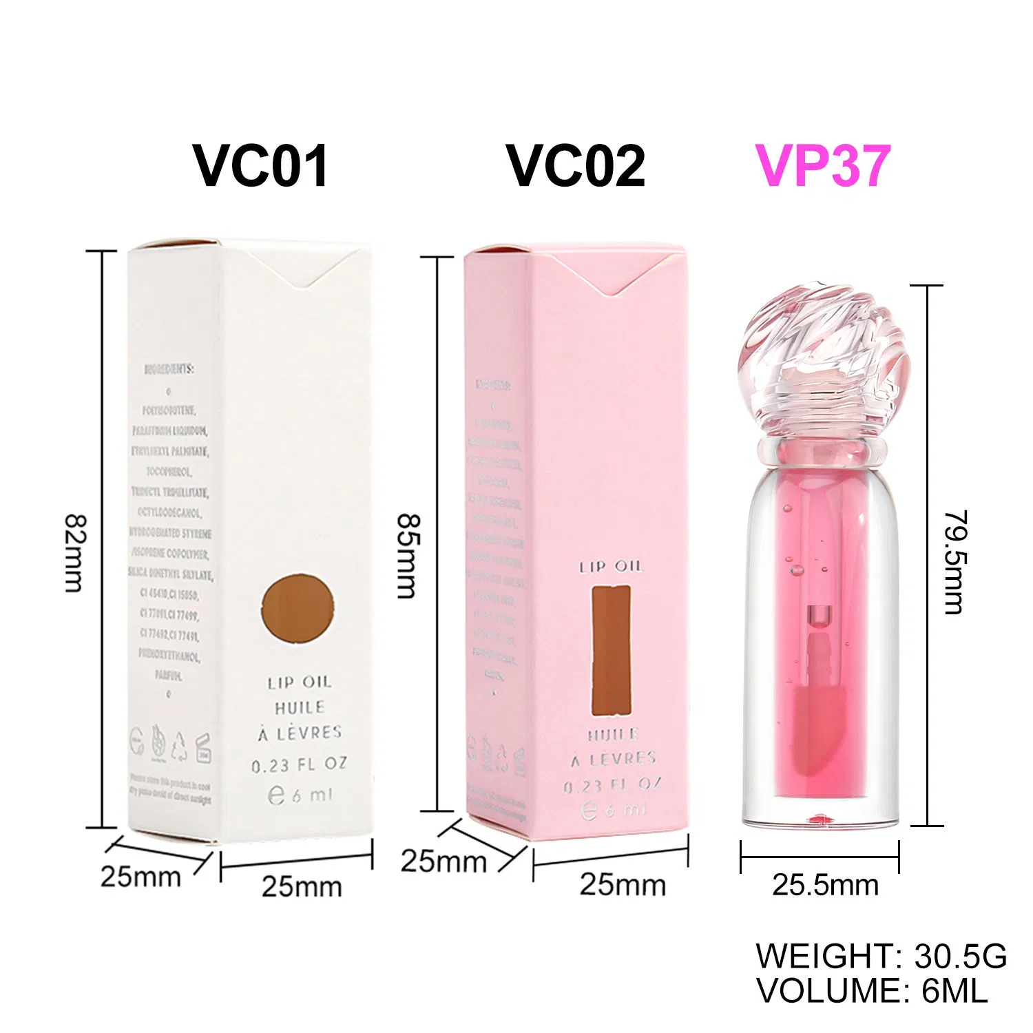 Strawberry Watermelon Mineral Moisturizing Nourishing Lip Oil All Skin Types Lip Oil