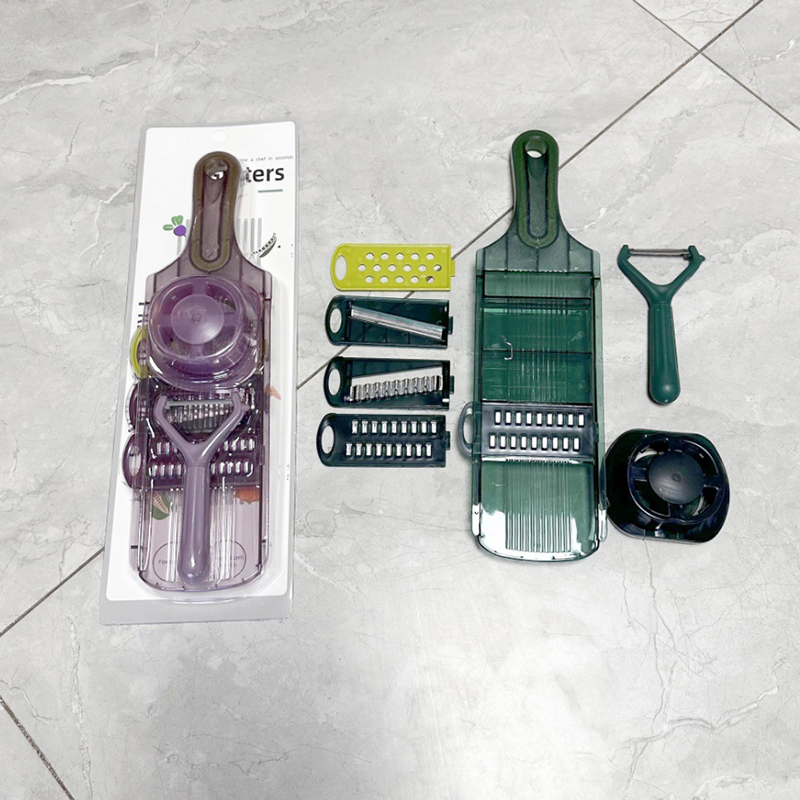 Multifunctional Kitchen Grater Adjustable Thickness PP Stainless Steel Blade Peeler