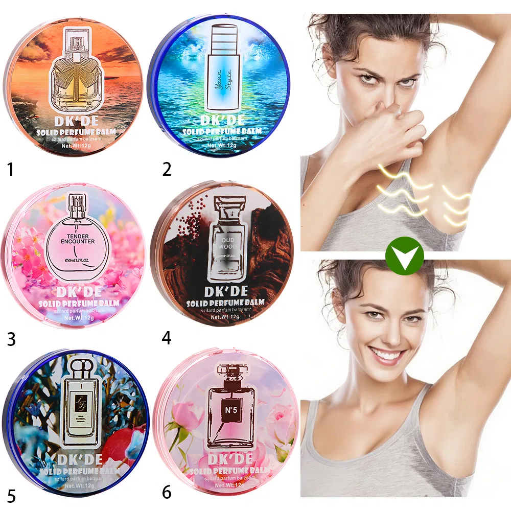 6 Styles Refresh Rose Fragrance Gel Solid Perfume Balm