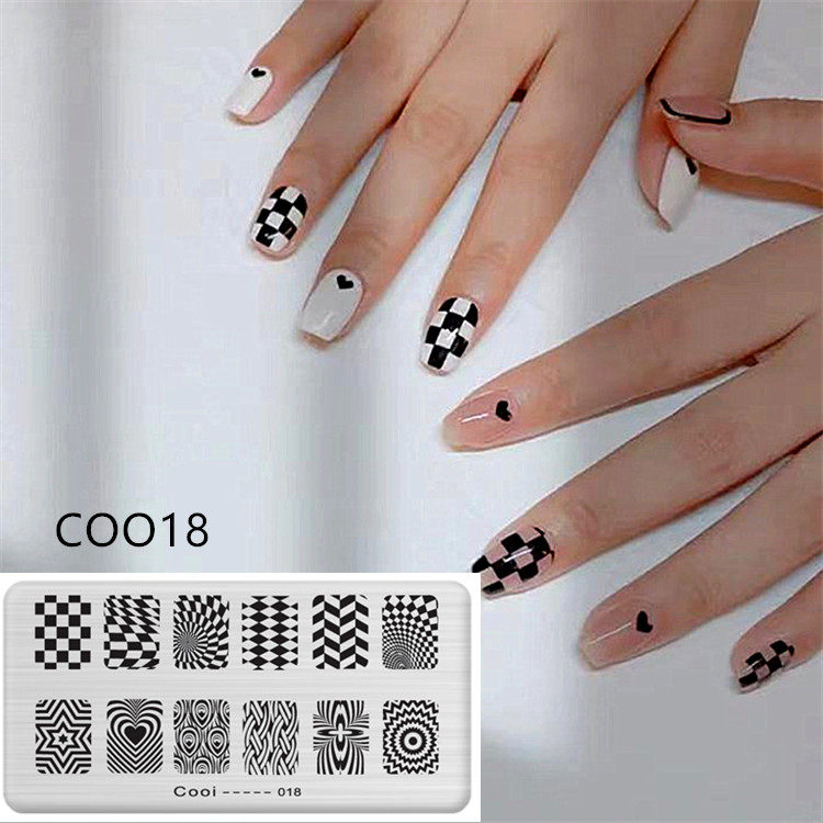 Factory Price Metal Plate with Pink Plastic Holder Nail Art Image Custom