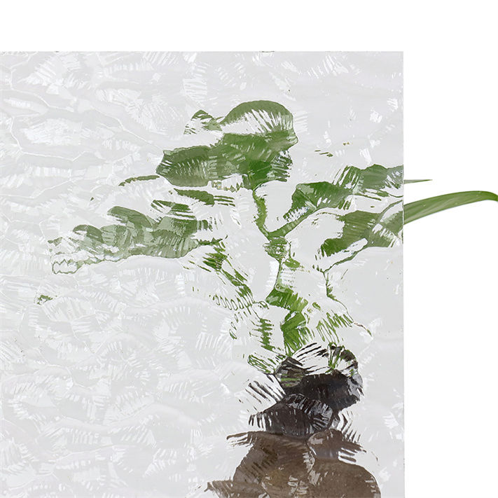 3mm 4mm 5mm 8mm Clear Figured Patterned Glass with Nashiji Karatachi Mistlite Millennium Morgon Flora Optional