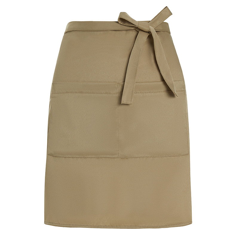 Custom Unisex Blank Waiter Waterproof C Pocket Customized Design Waist Half Polyester Apron
