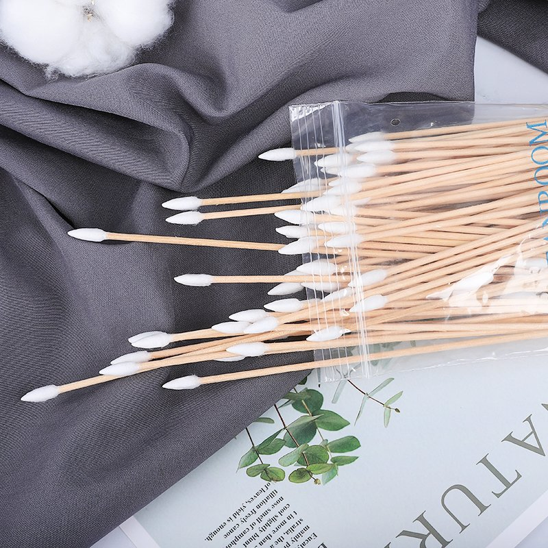 Double Head Industrial Cleanroom Cotton 15cm Long