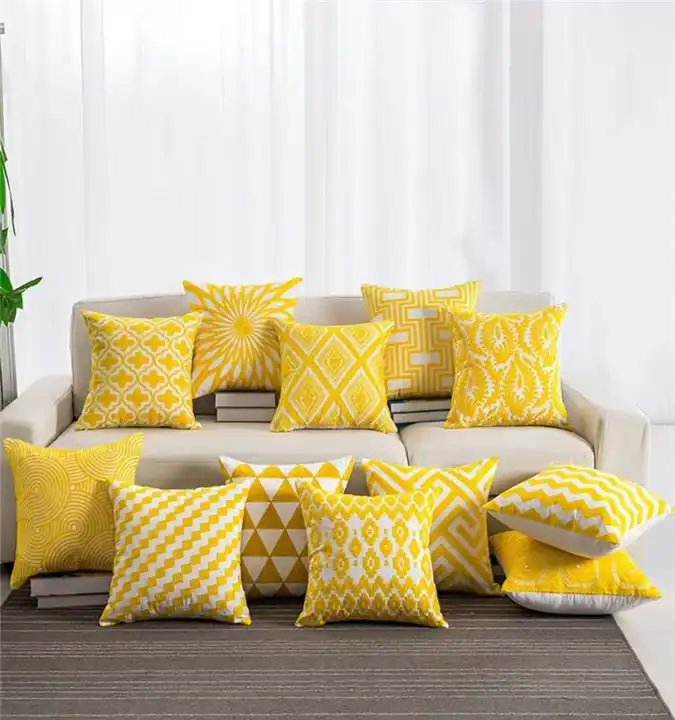 Fashionable Home Hotel Use Velvet Circle Pillow Knitted Jacquard Vintage Sofa Decoration Cushion Cover