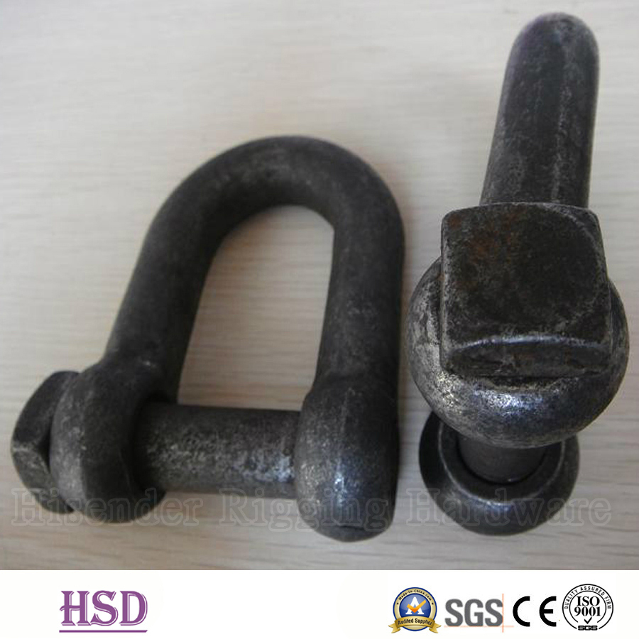 Square Head Dee Type Screw Pin European Trawling Anchor Chain Shackle