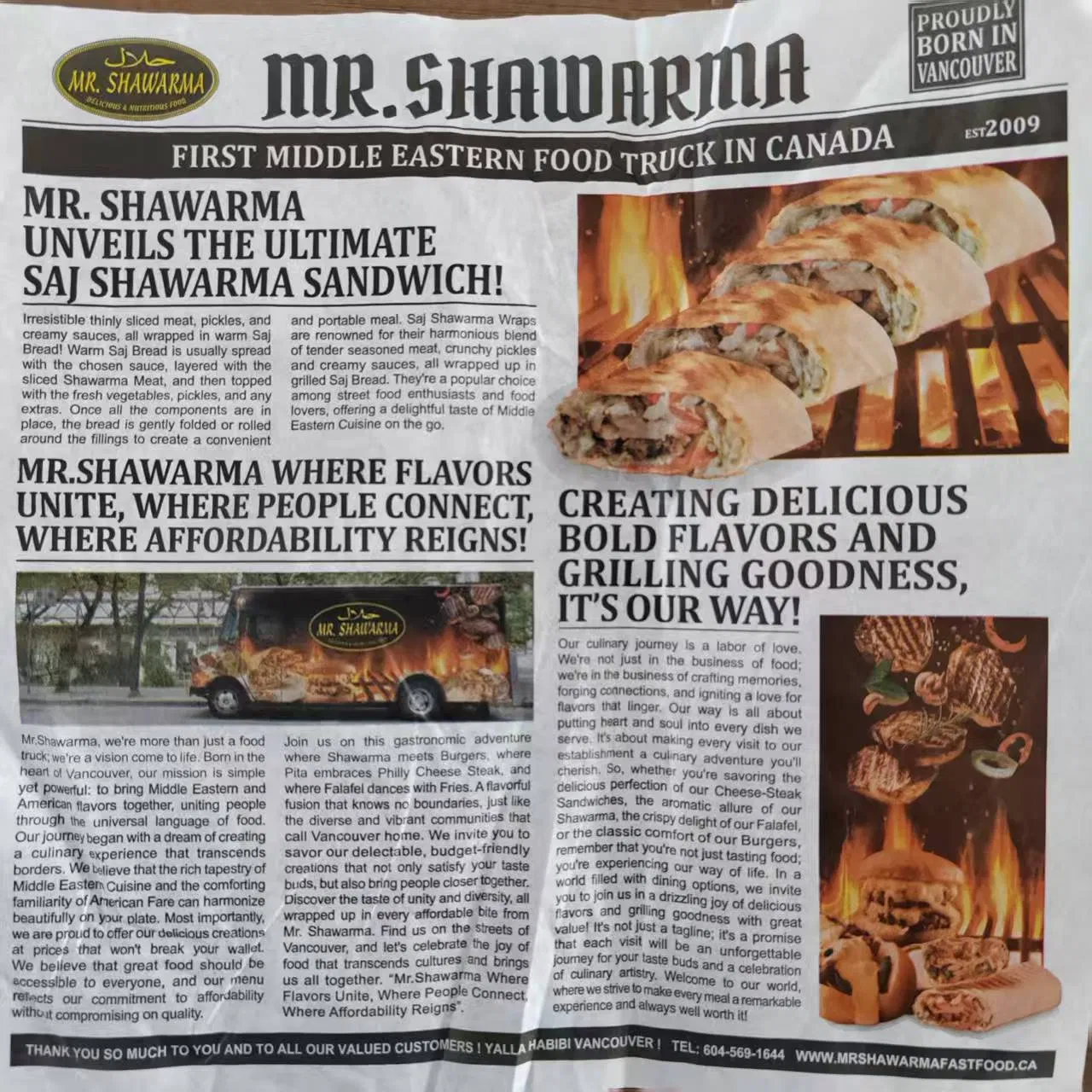 Custom 40GSM Oil-Proof Burger Wrap Paper Placemat