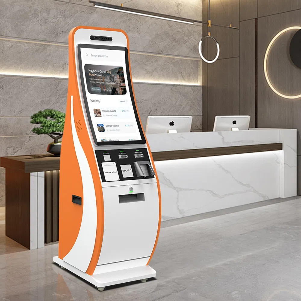 Floor Stand Ordering Payment Kiosk Kfc Mcdonalds Payment Machine 32"