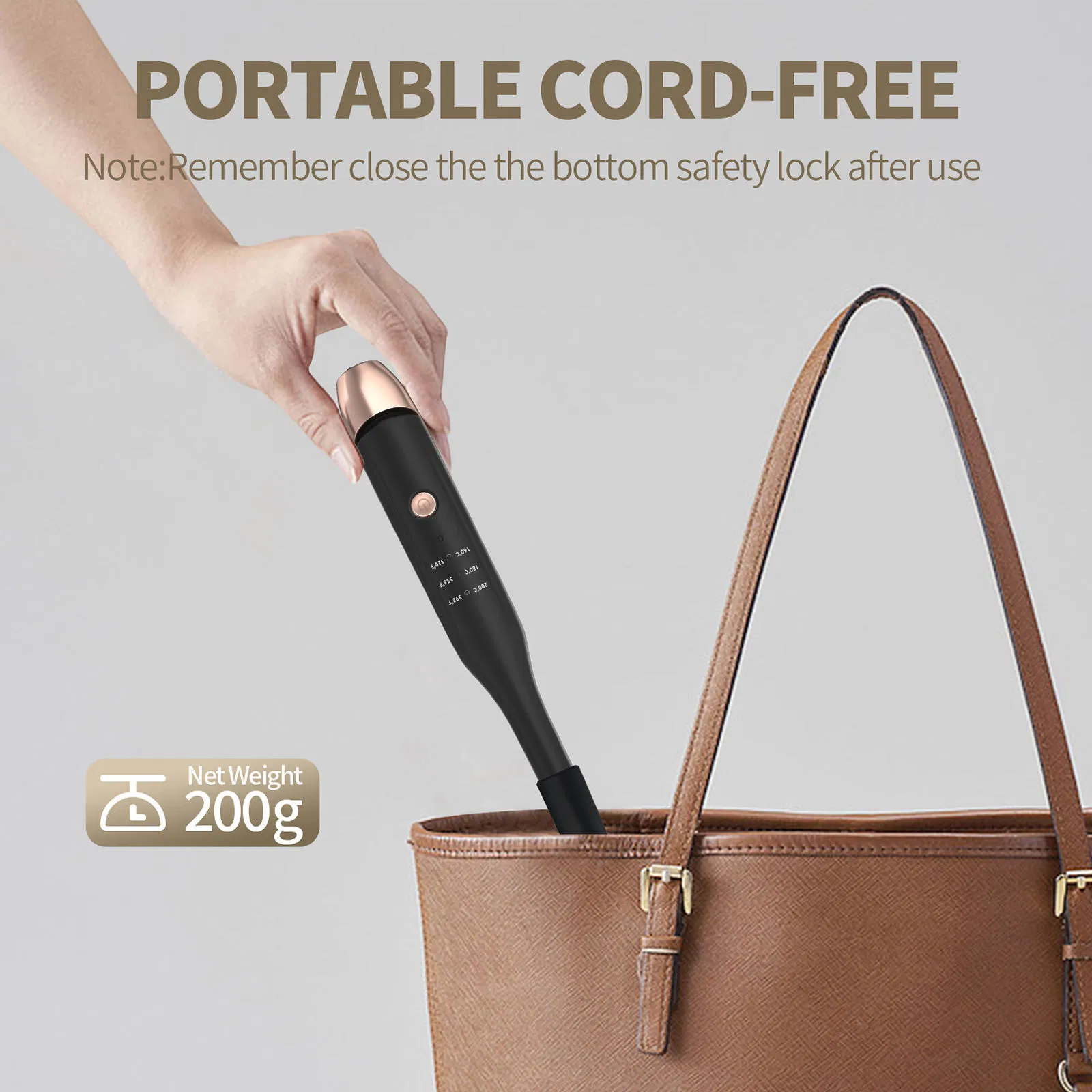 Wireless Portable Hair Straightener and Curler 2 in 1 Rechargeable Mini Ceramic Beard Hair Straightener with LED Light