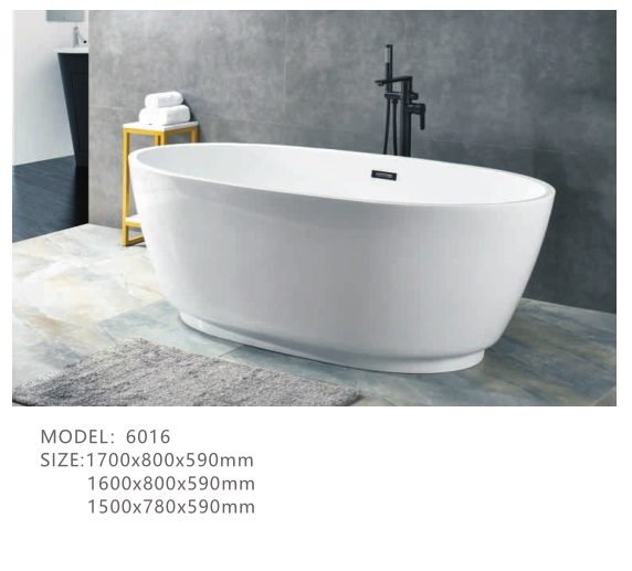 Акриловая ванна 6014 Freestanding с гидромассажем