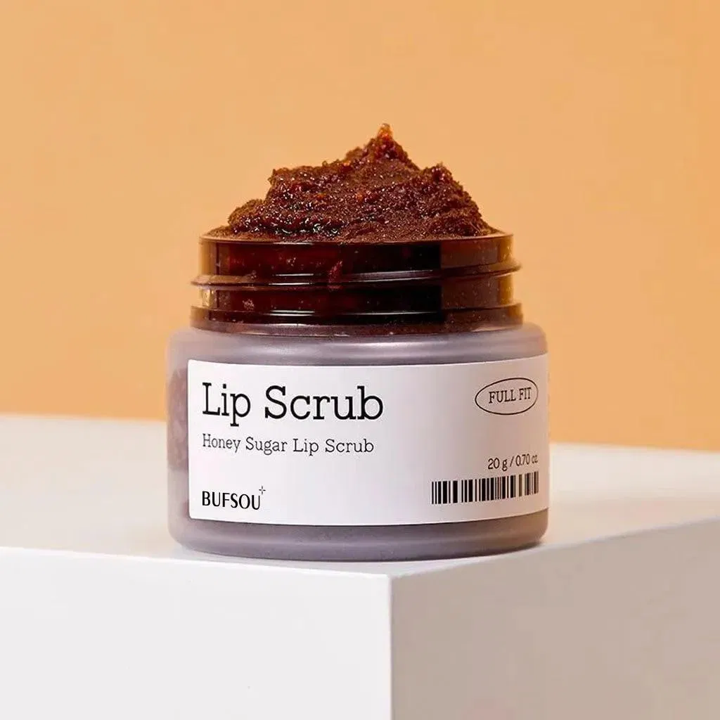 Private Label Honey Organic Lip Care Scrub Bubble Korean Exfoliating Moisturizing 2 in 1 Lip Scrub for Dark Lips
