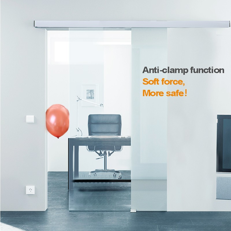 80kgs Casa3 Automatic Sliding Door Opener Hanger with Galss Clamp and Upgrade Belt Automatic Patio Door System