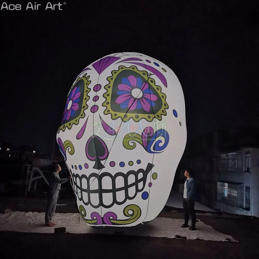 High Quality Inflatable Scary Skull Model Halloween Monster for Decoration or Holiday