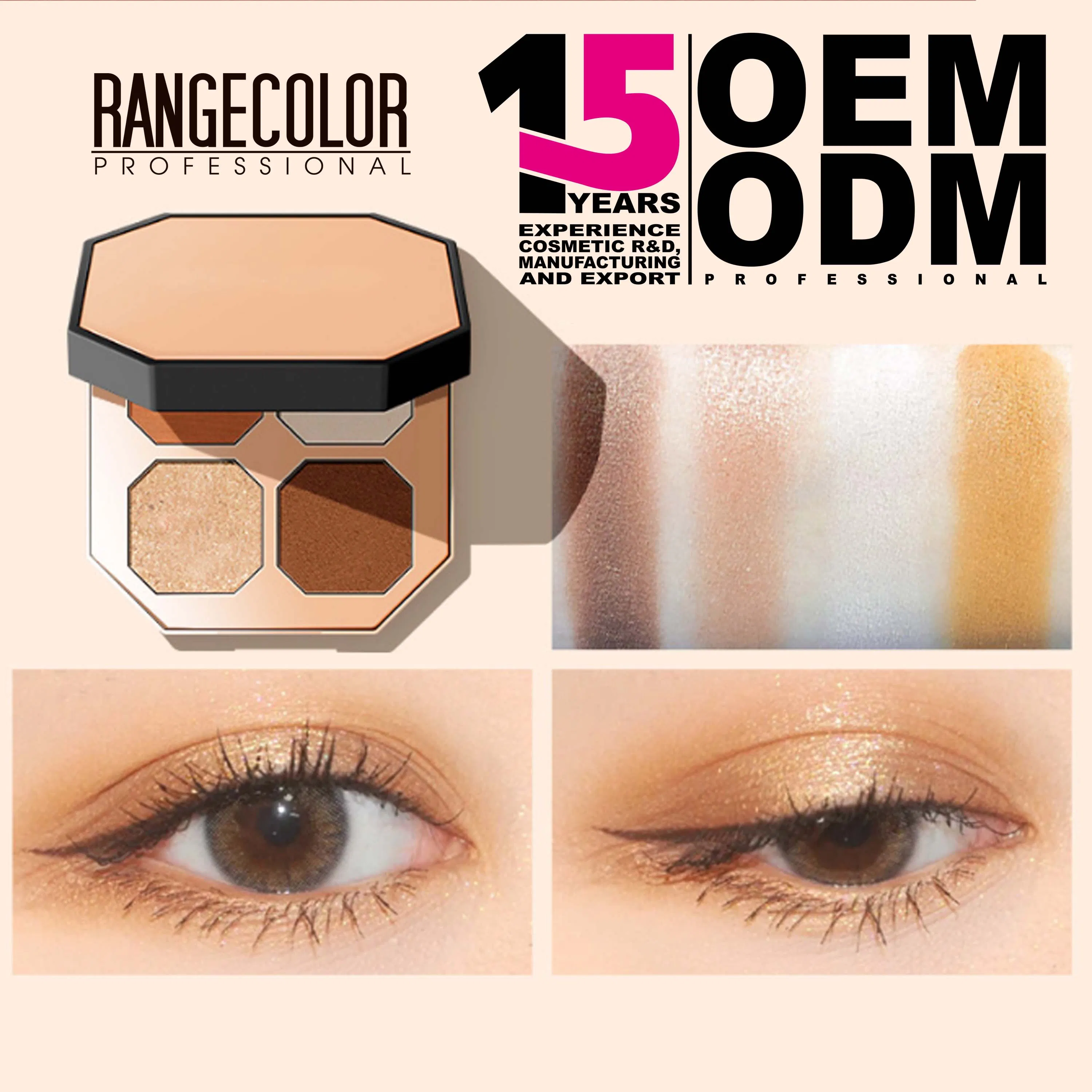 Make up Multi-Color Color Makeup Professional Fashion High-Pigmented Waterproof Eyeshadow Plastic Palette