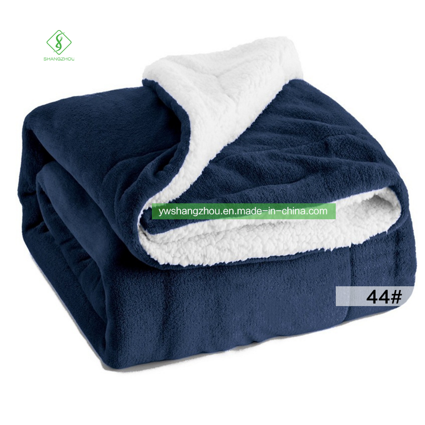 Home Textile Chalba Lamb Blanket Thickened Double-Size Winter Flannel Blanket