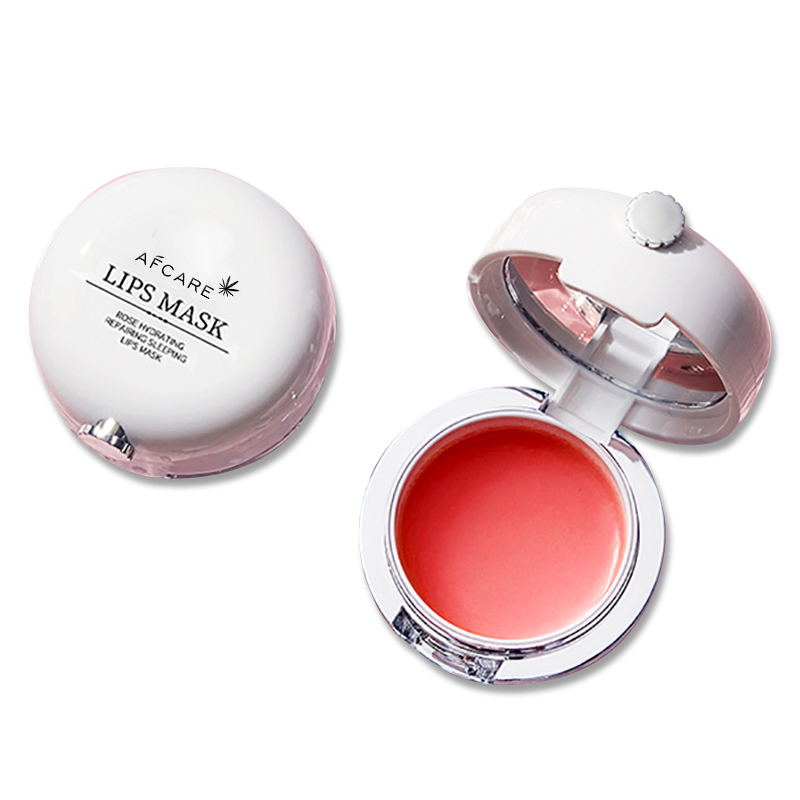 "Wholesale OEM Private Label Collagen Rose Lip Mask for Overnight Hydration