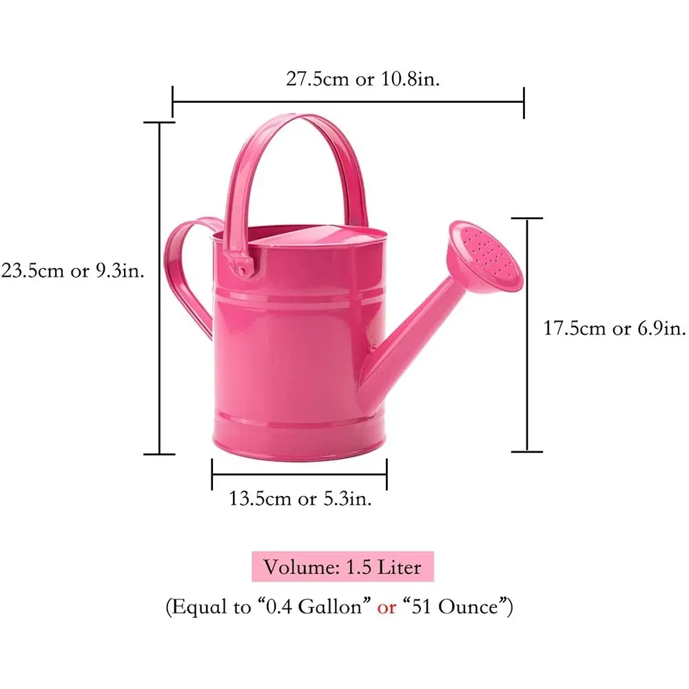 1.5L Iron Watering Can Home Bonsai Plant Shower Tool Gardening Water Pot Sprinkler Kettle Garden Irrigation Spray Bottle