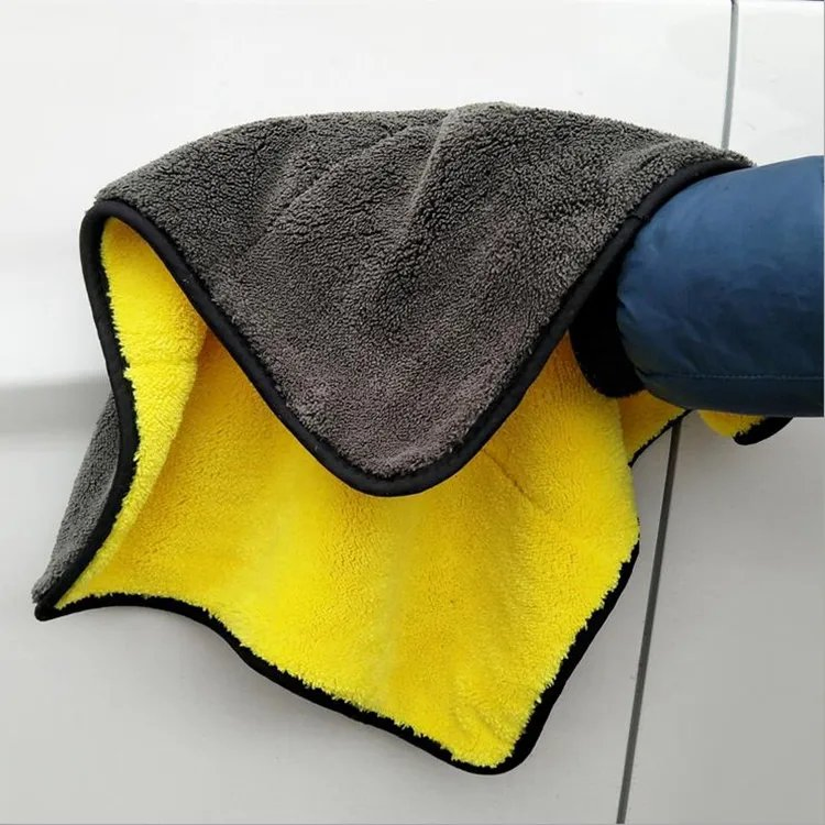 All Purpose Double Layer 800GSM Microfiber Car Towel Cleaning Cloth Towels Microfiber Dish Towel Twisted Loop Car Drying Towel