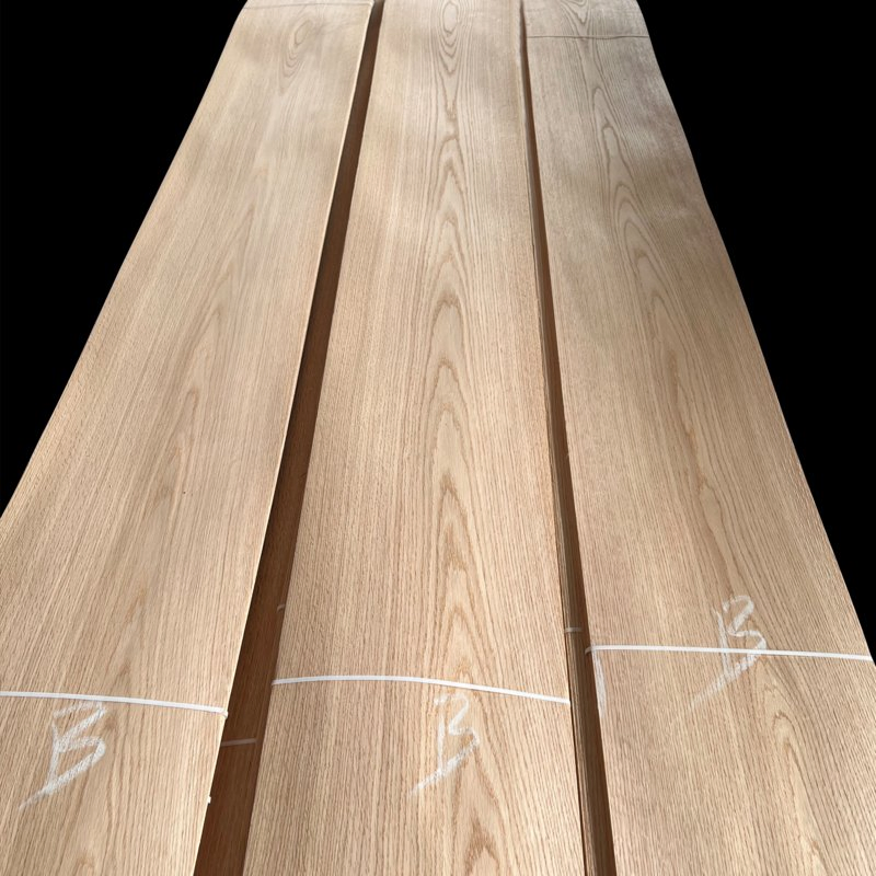 Natural Red Oak Furniture Veneer for Modern Cabinet and Furniture Decoration