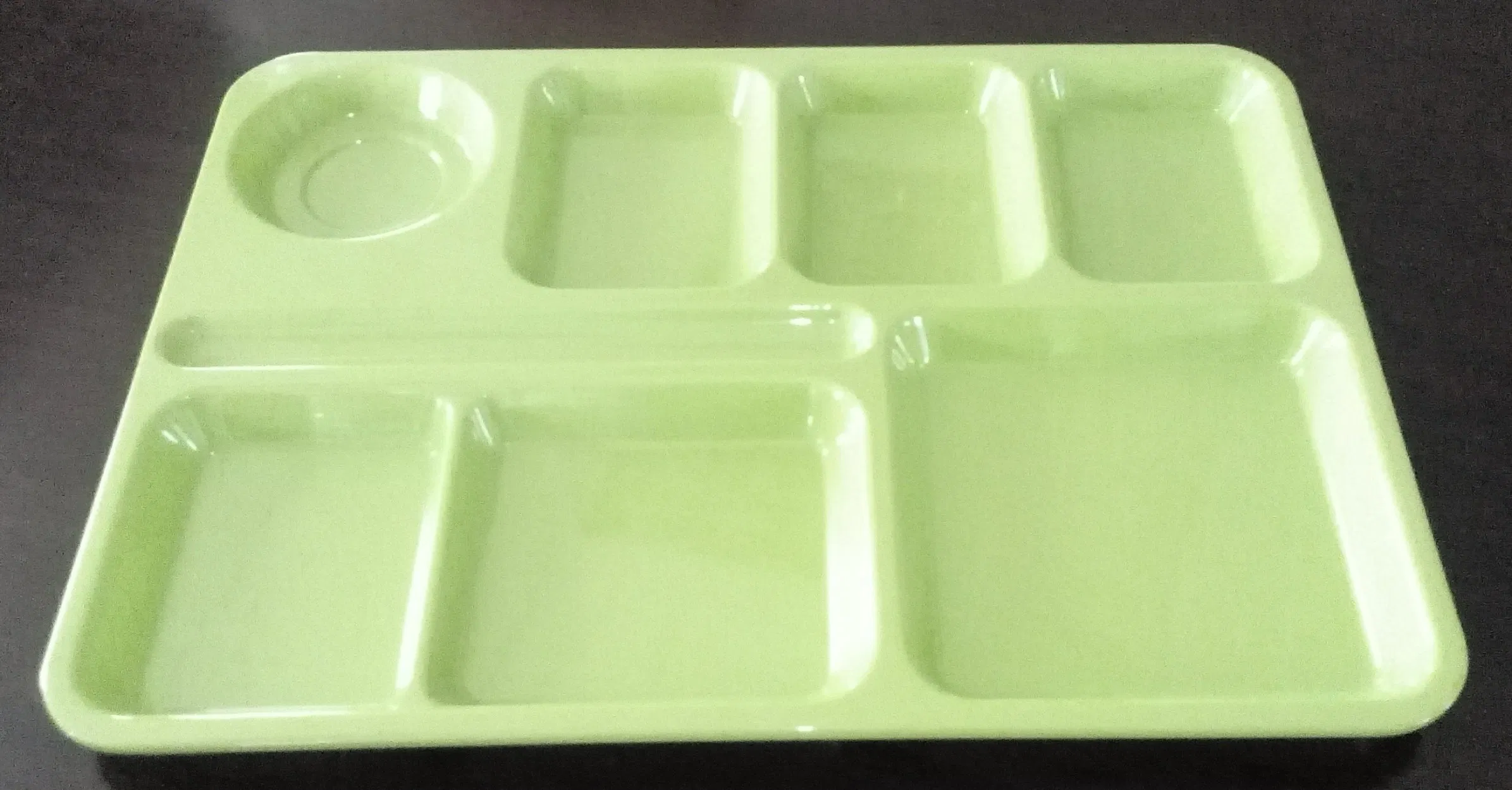 Dinner Plate 8-Divided Plate Melamine Tableware Canteen Plate