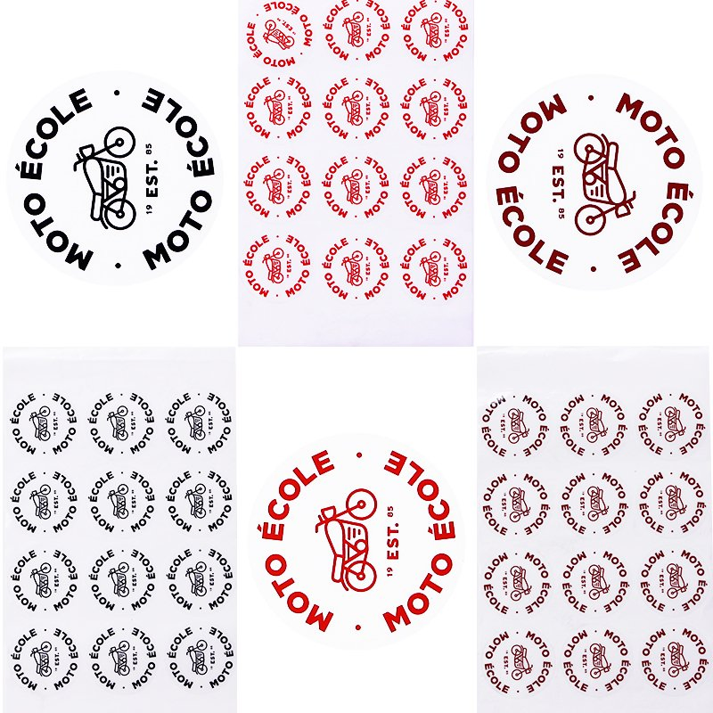 Waterproof Vinyl Label Business Circle Logo Label Printing 3inch Round Sticker Roll