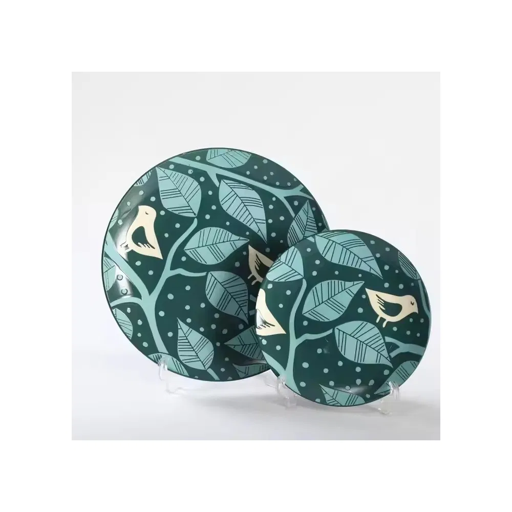 Hot Selling Dinner Set Pad Printing and Color Glaze Stoneware Ceramics Tableware