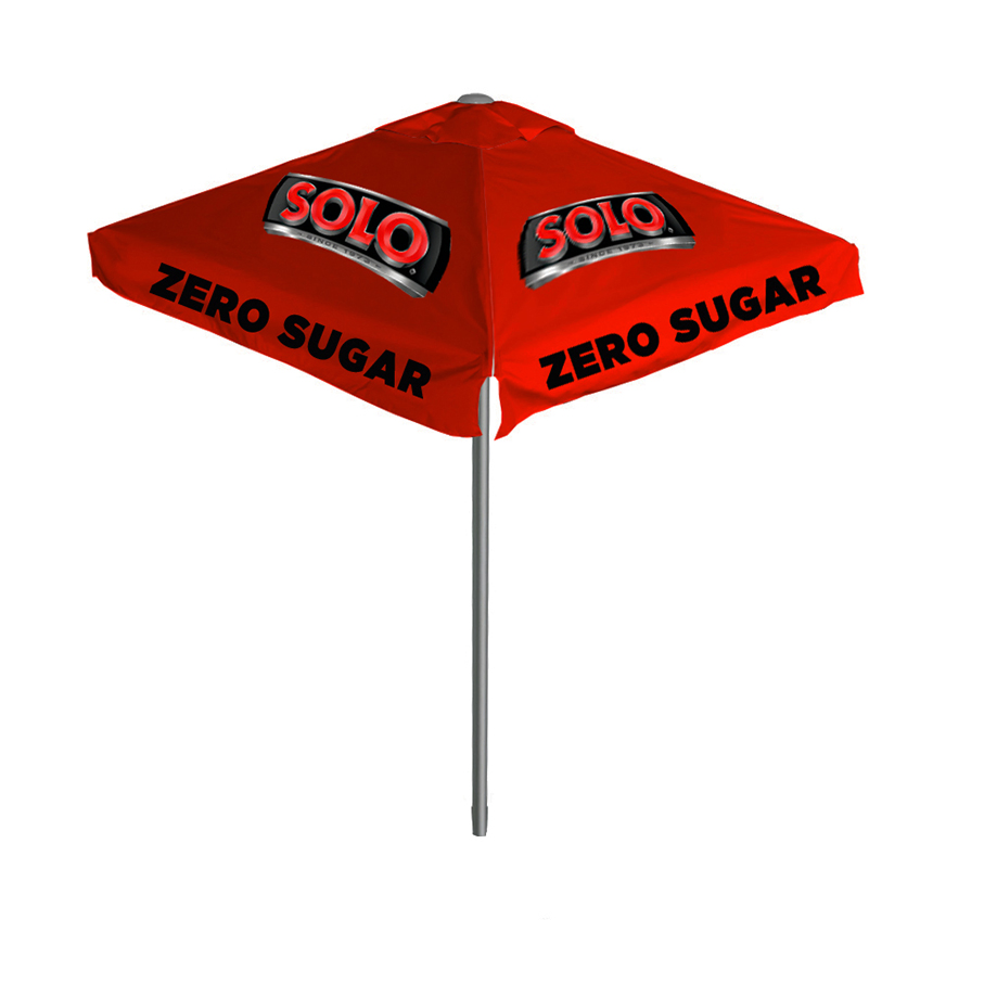 Custom Design Foldable Sunshade Advertising Outdoor Beach Umbrella