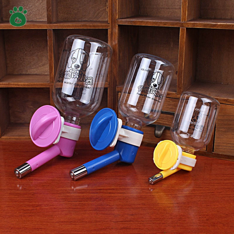 Automatic Hanging Waterer Bottle Puppies Kittens Automatic Hanging Refill Bottle