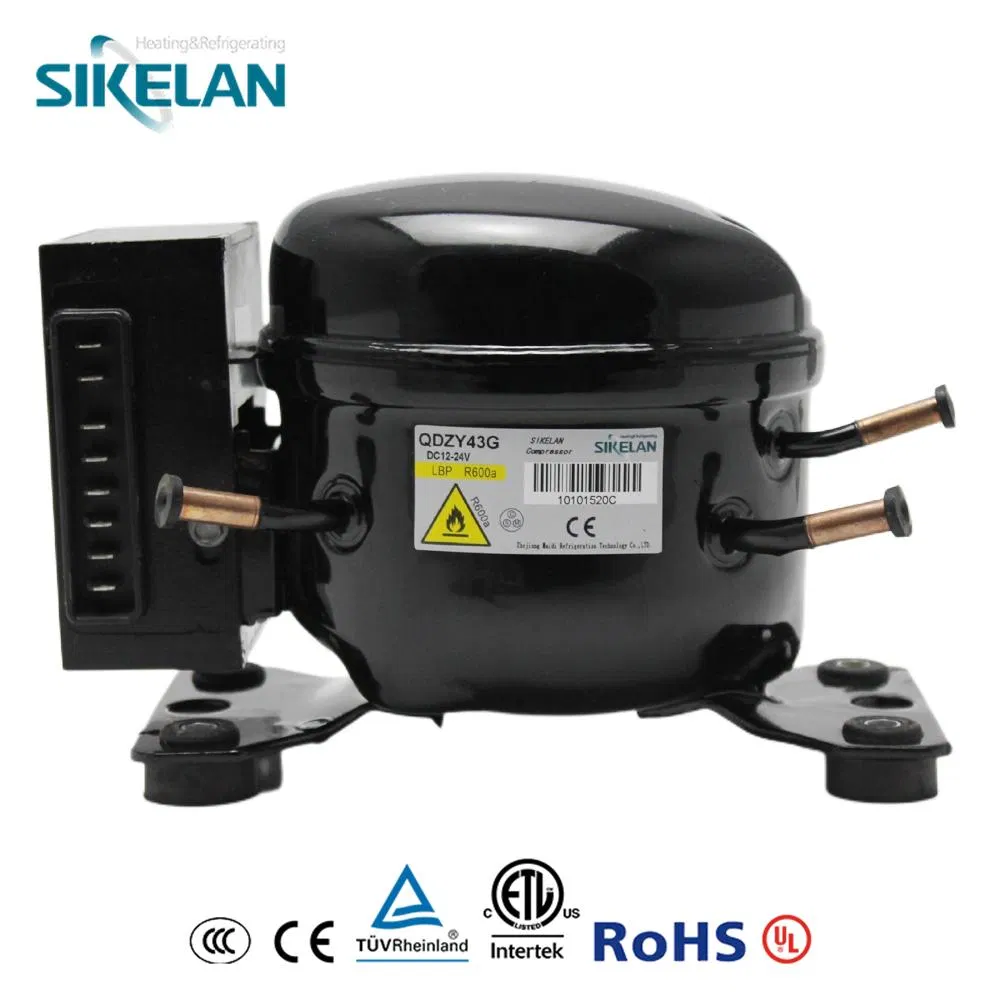 Low Noise R134A/R600A 12V 24V DC Refrigeration Cooler Compressors
