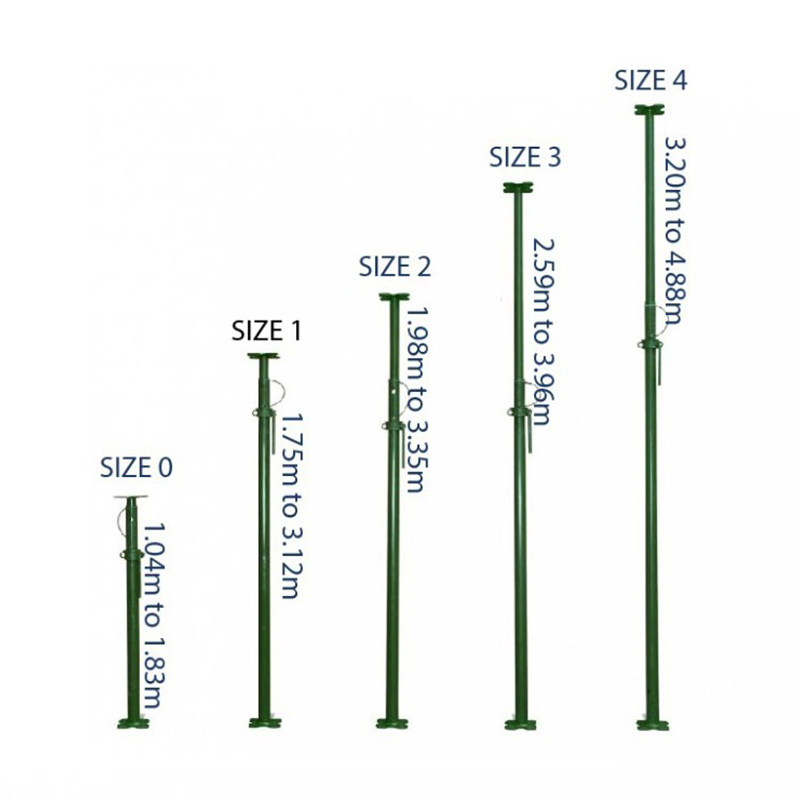 Metal Construction Scaffolding Telescopic Adjustable Steel Props Support