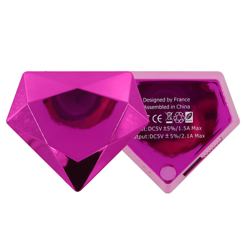 Beautiful Shining Mirror Diamond Power Bank for Cellphone