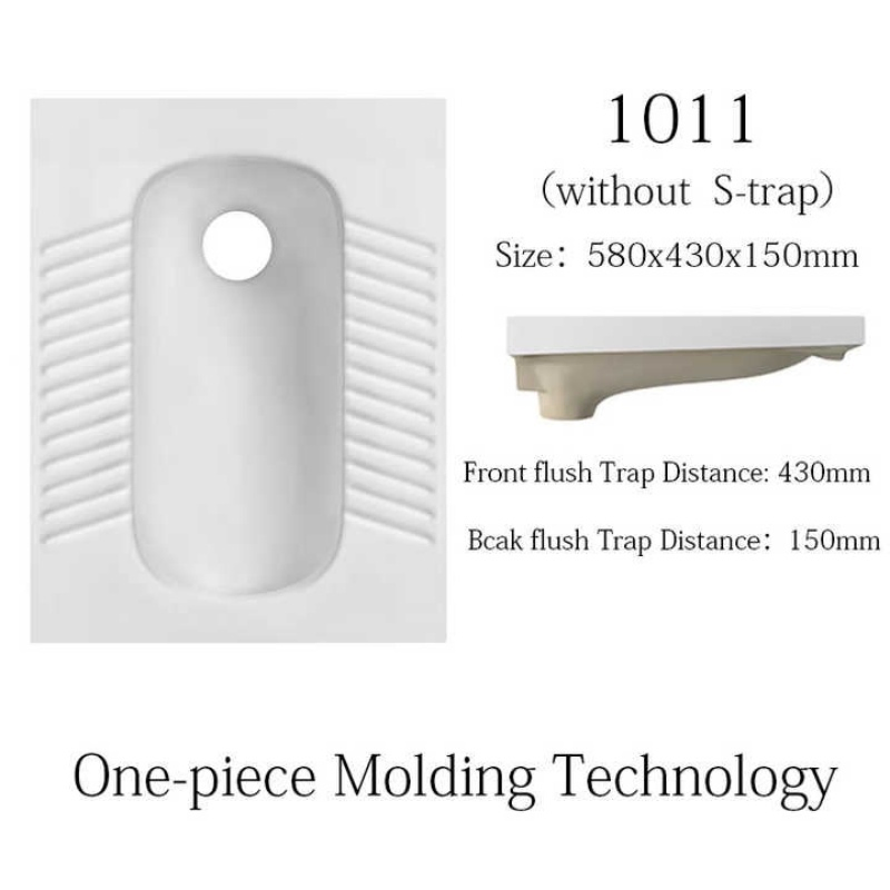 High Quality Squat Pan Ceramic Squat Toilet Wash Down Toilets