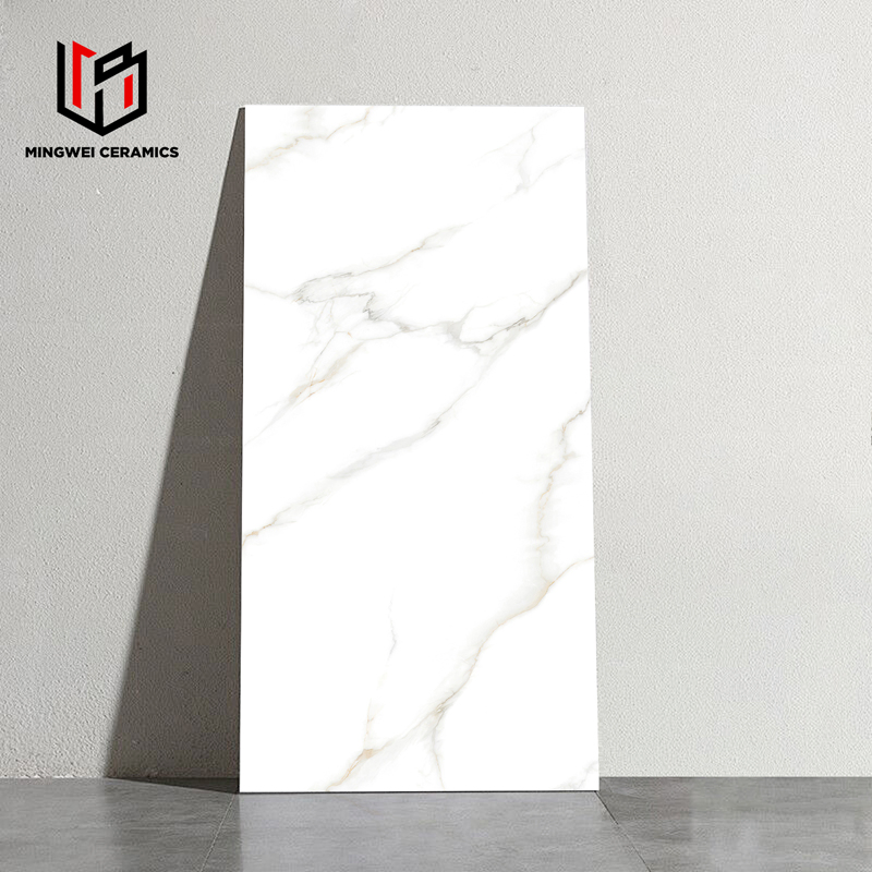 High-End Large Format Marble Glazed Tiles 600X1200mm Glossy Surface Wall Floor High Grade