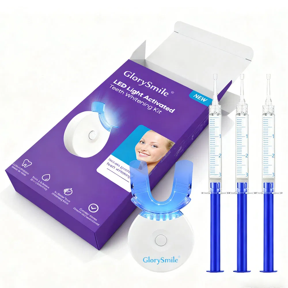 Glorysmile LED Light Activated Teeth Whitening Kit with 35% Carbamide Peroxide Ge