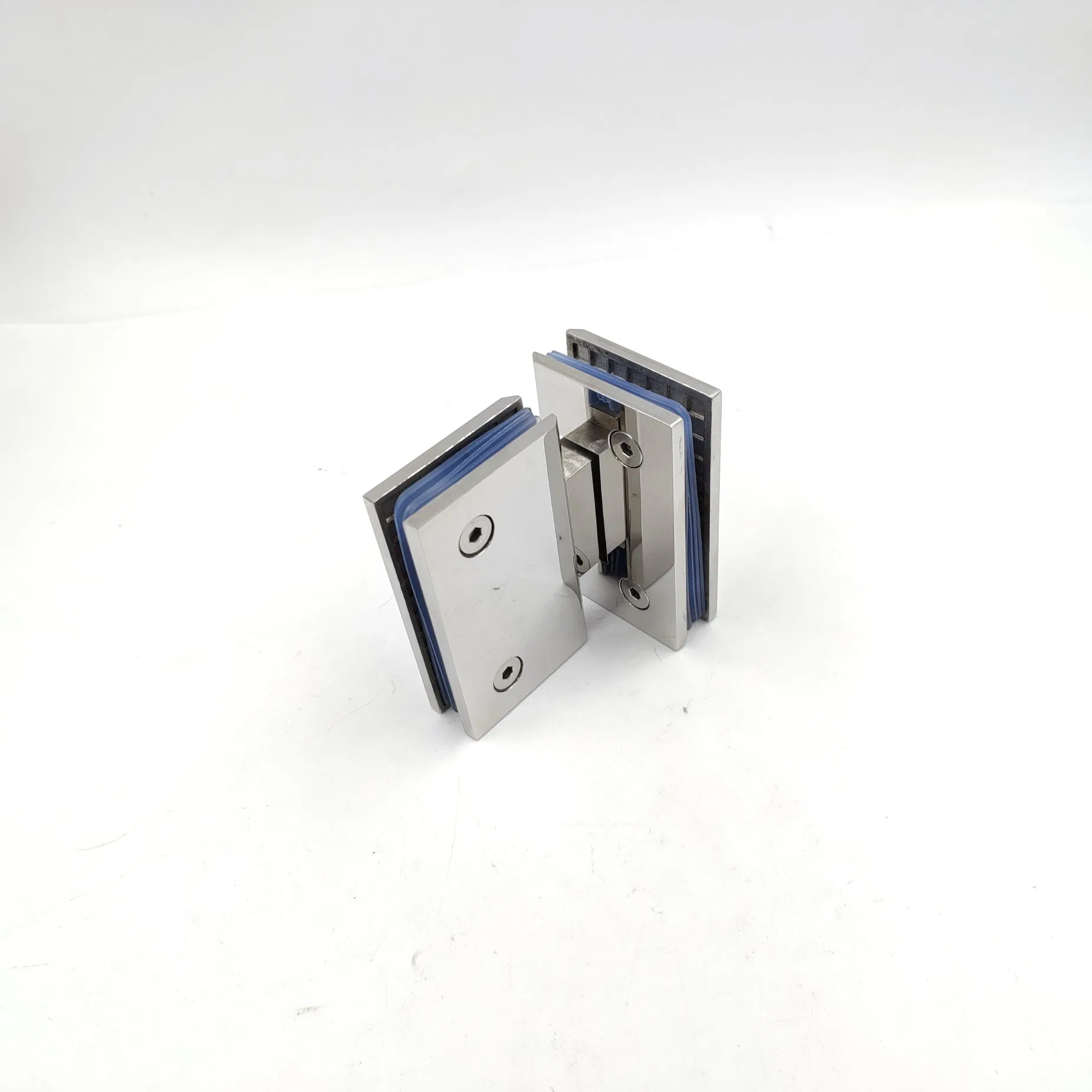 Keyi Metal Kb-180c Square 180-Degree Bathroom Glass Clamp