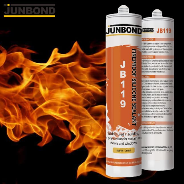 Fire Resistant Silicone Fireproof Sealant Black