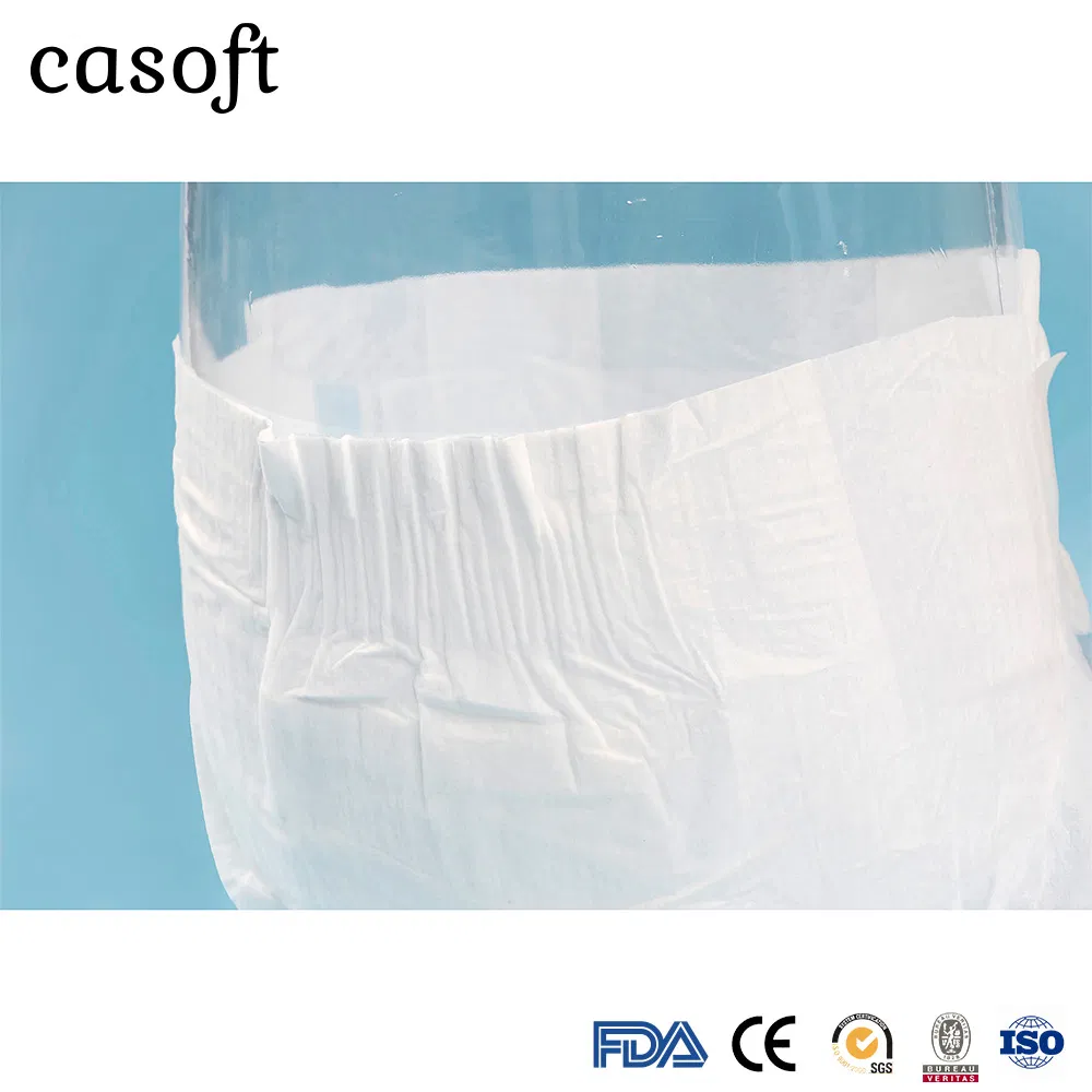 OEM Casoft Disposable Adult Diaper with "S" Cut Manufacturer for Elderly People Cheap Price Free Sample Print PE Back Sheet for Russia Market