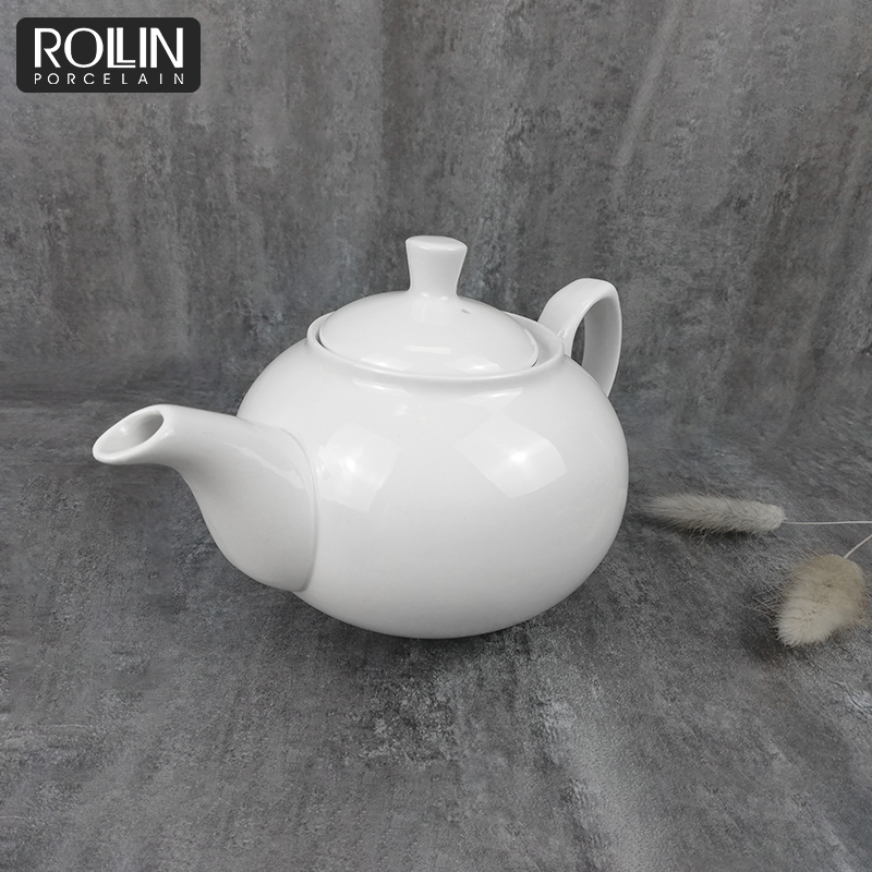 Ceramic Tea Pot with Unique Design Handle