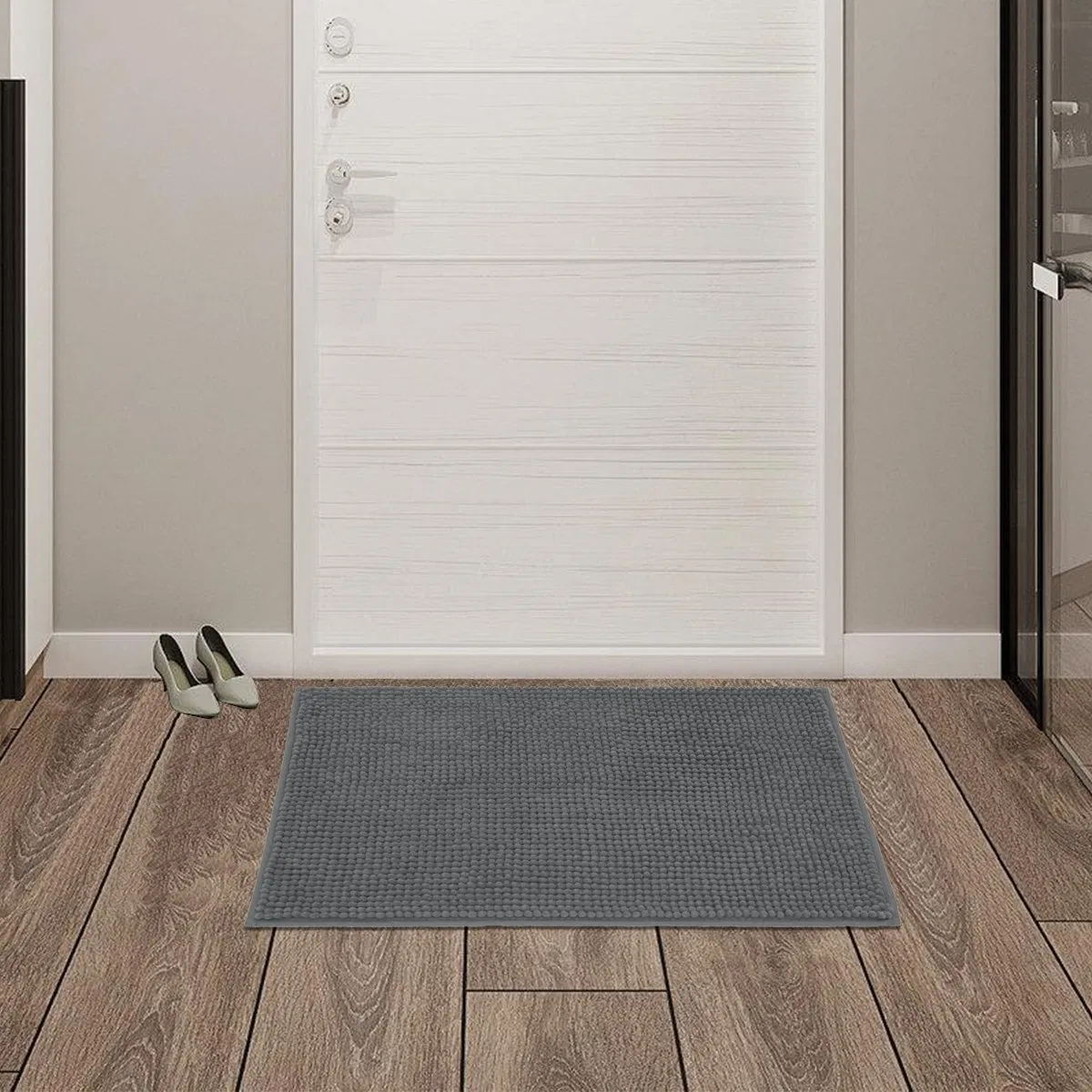 Non Slip Washable Area and Bath Mat Soft Chenille