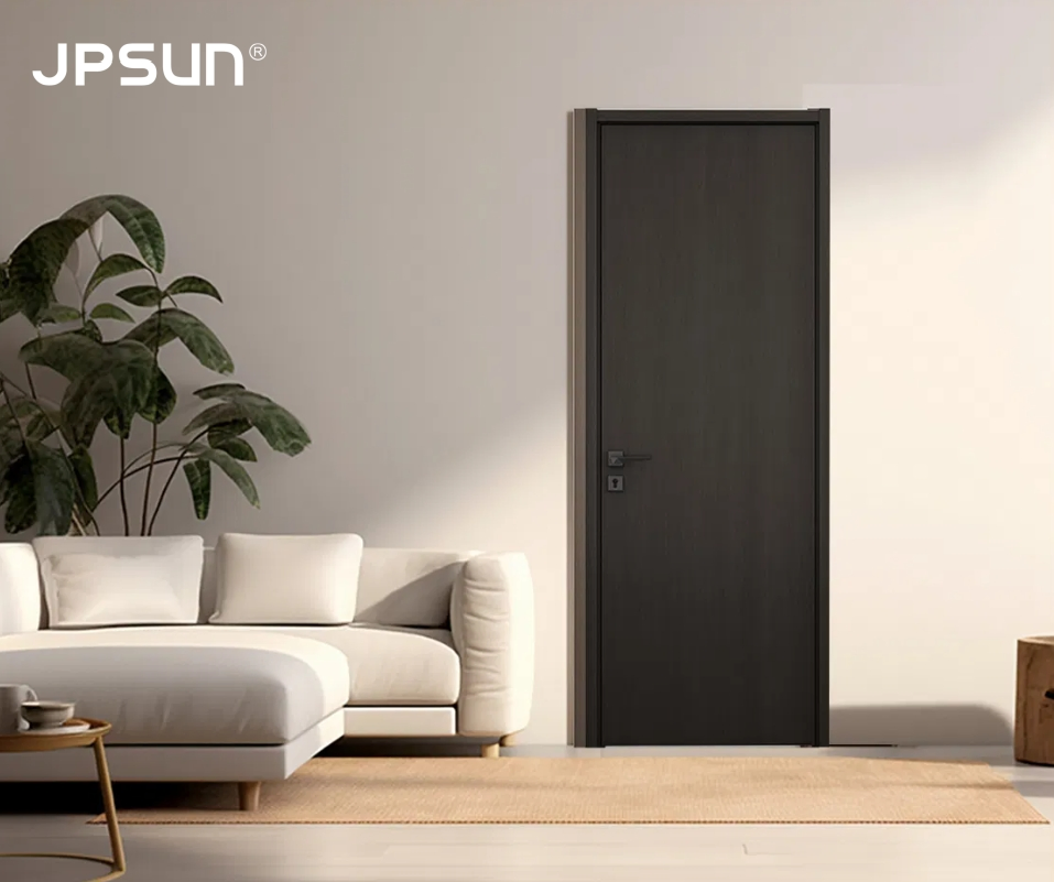 Top Grade Villa Contemporary Interior Doors Luxury Apartment Soundproofing Wooden Doors