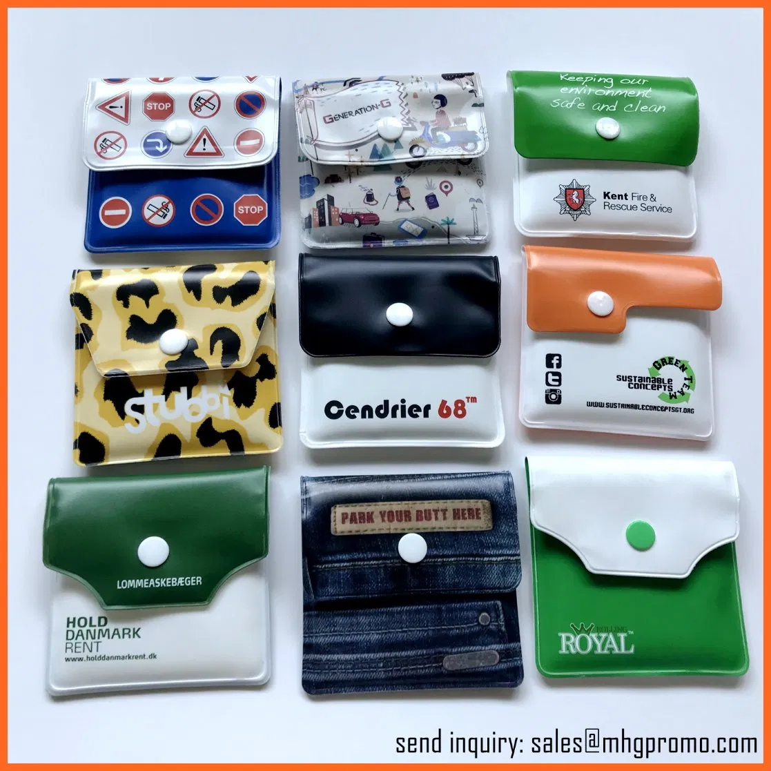 Bulk Sale High Quality Cheap Plastic PVC Portable Pocket Ashtray for Outside